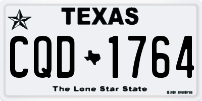 TX license plate CQD1764