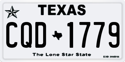 TX license plate CQD1779