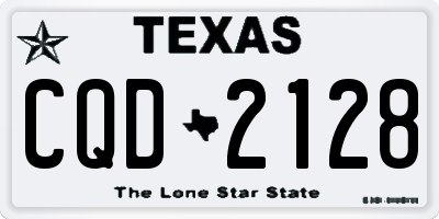 TX license plate CQD2128