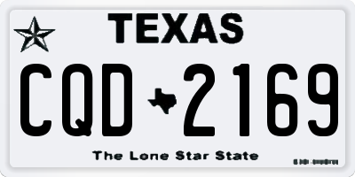TX license plate CQD2169