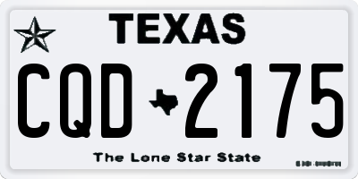 TX license plate CQD2175