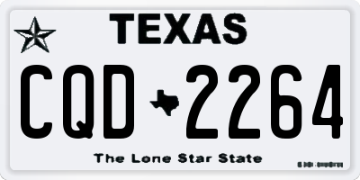 TX license plate CQD2264