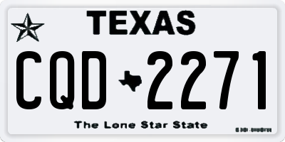 TX license plate CQD2271