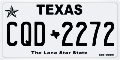 TX license plate CQD2272