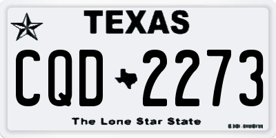 TX license plate CQD2273