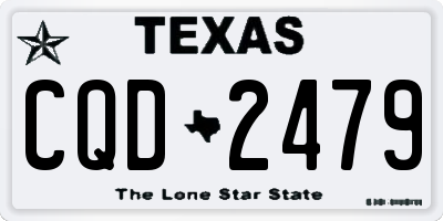 TX license plate CQD2479