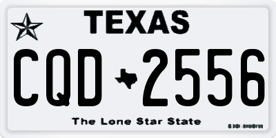 TX license plate CQD2556