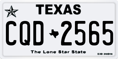 TX license plate CQD2565