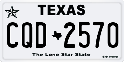 TX license plate CQD2570