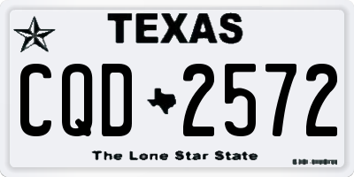 TX license plate CQD2572