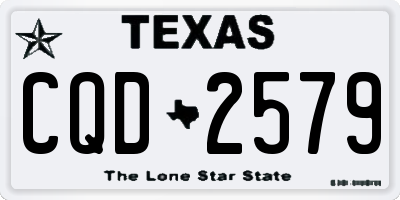TX license plate CQD2579