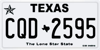 TX license plate CQD2595