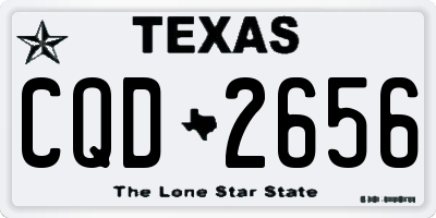 TX license plate CQD2656