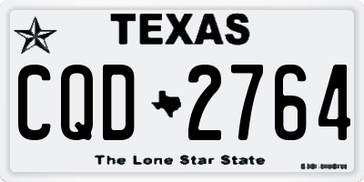 TX license plate CQD2764