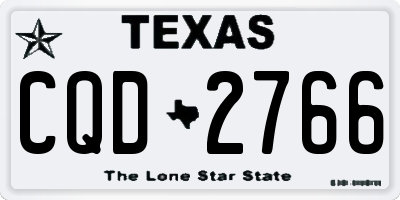 TX license plate CQD2766