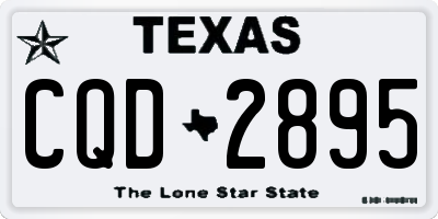 TX license plate CQD2895