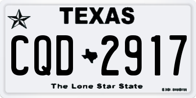 TX license plate CQD2917