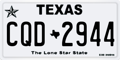 TX license plate CQD2944