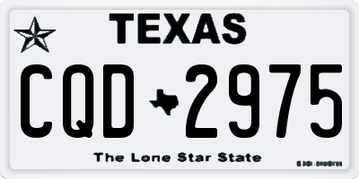 TX license plate CQD2975