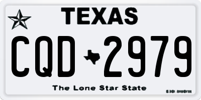 TX license plate CQD2979