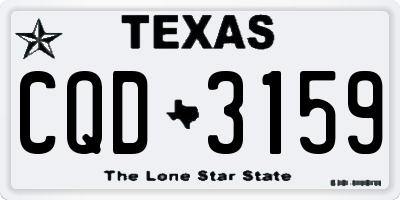 TX license plate CQD3159