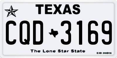TX license plate CQD3169