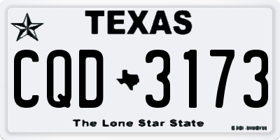 TX license plate CQD3173