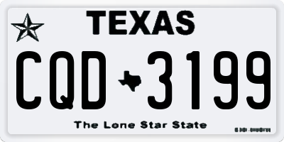 TX license plate CQD3199