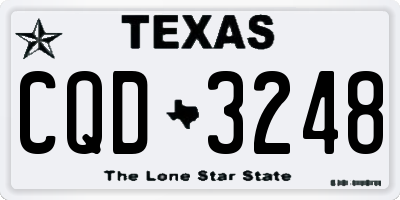 TX license plate CQD3248