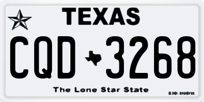 TX license plate CQD3268