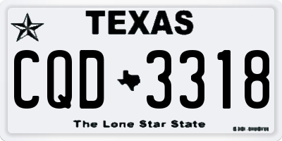TX license plate CQD3318