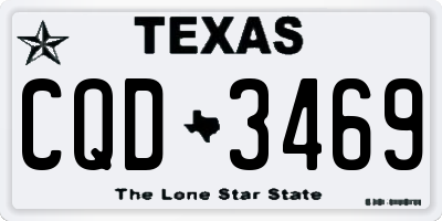 TX license plate CQD3469