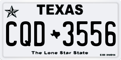TX license plate CQD3556