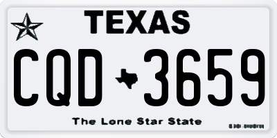 TX license plate CQD3659