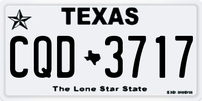 TX license plate CQD3717