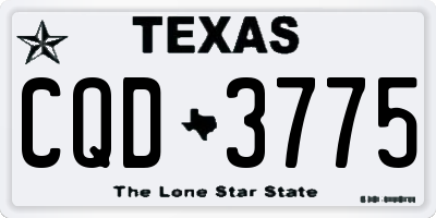 TX license plate CQD3775