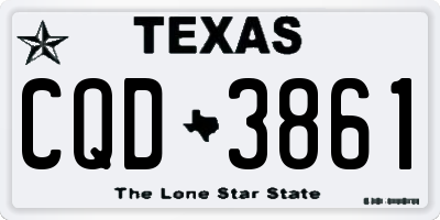 TX license plate CQD3861