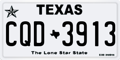 TX license plate CQD3913