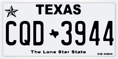 TX license plate CQD3944