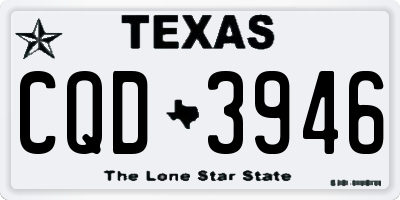 TX license plate CQD3946