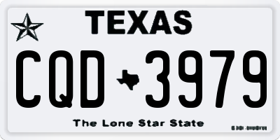 TX license plate CQD3979