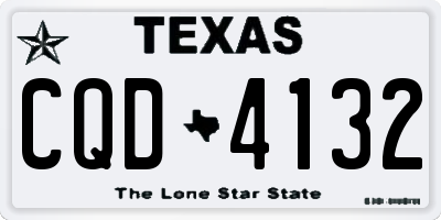 TX license plate CQD4132