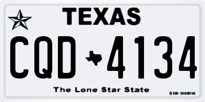 TX license plate CQD4134