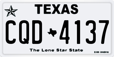 TX license plate CQD4137