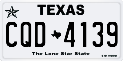 TX license plate CQD4139