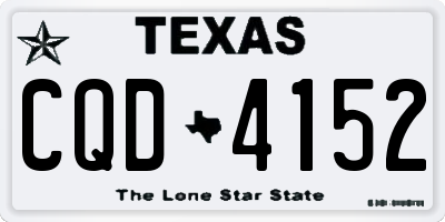 TX license plate CQD4152