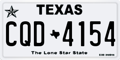 TX license plate CQD4154
