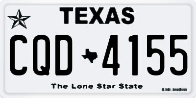 TX license plate CQD4155