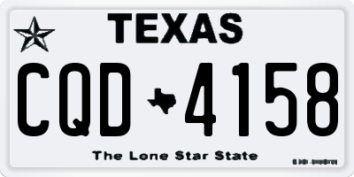 TX license plate CQD4158