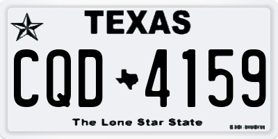 TX license plate CQD4159